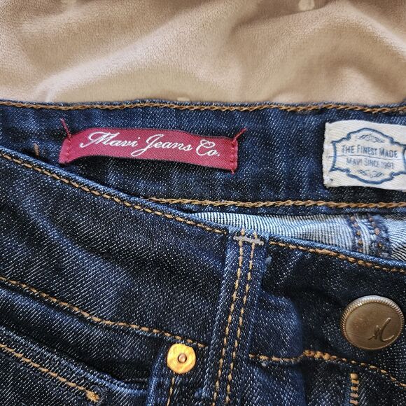 Mavi Jeans Co. Alexa Mid-Rise Skinny Jeans Dark Blue - Picture 6 of 8